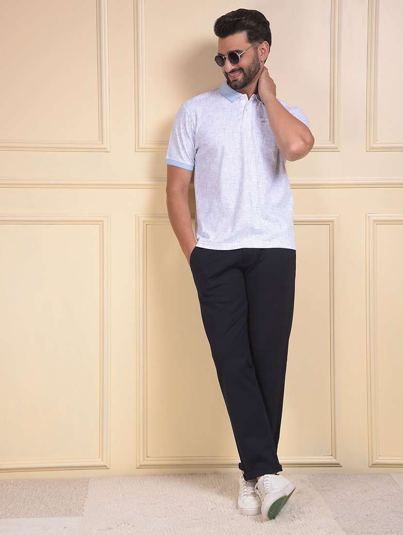 men solid mid rise flat front casual chinos  - 22053996 -  Standard Image - 3