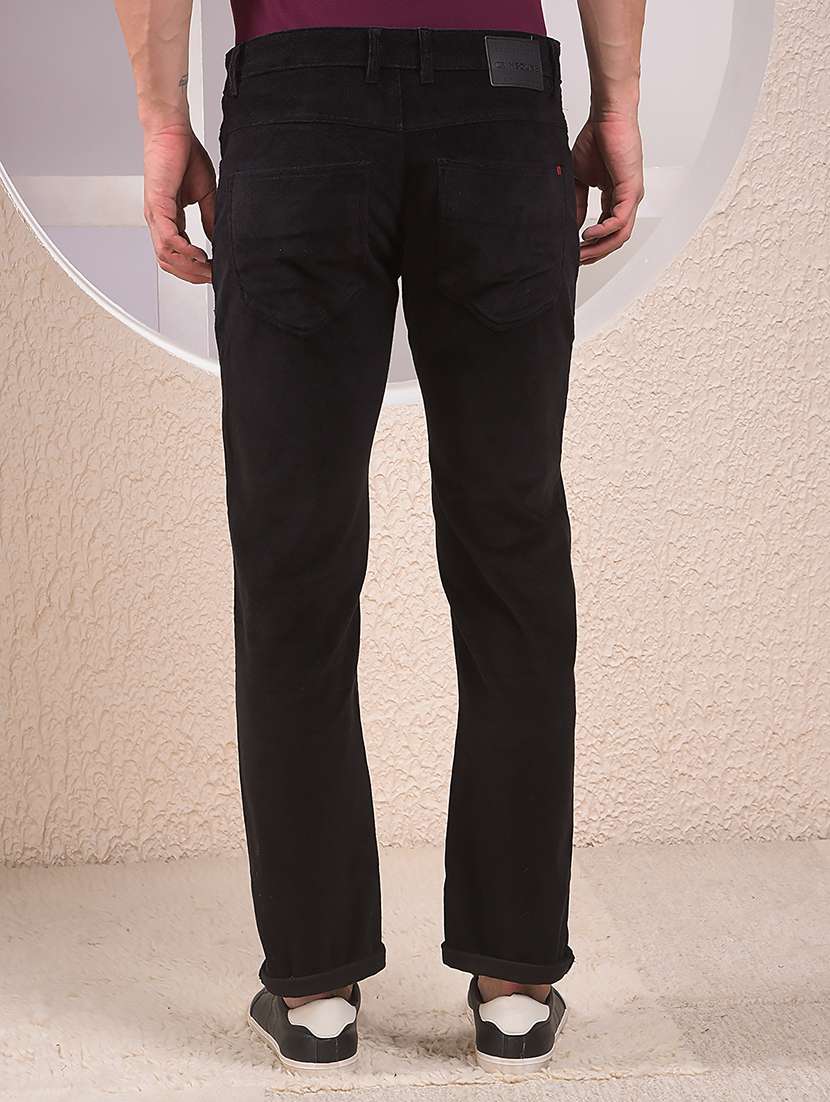 men solid mid rise flat front casual chinos - 22054029 - Standard Image - 3