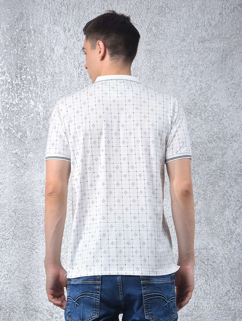 men printed short sleeve regular fit polo t-shirt - 22054070 -  Standard Image - 3