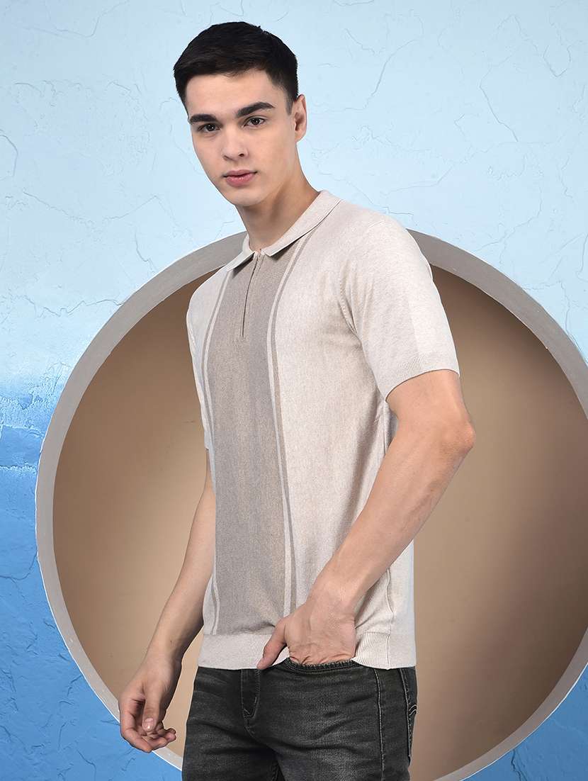 men color block short sleeve regular fit polo t-shirt - 22054075 -  Standard Image - 3