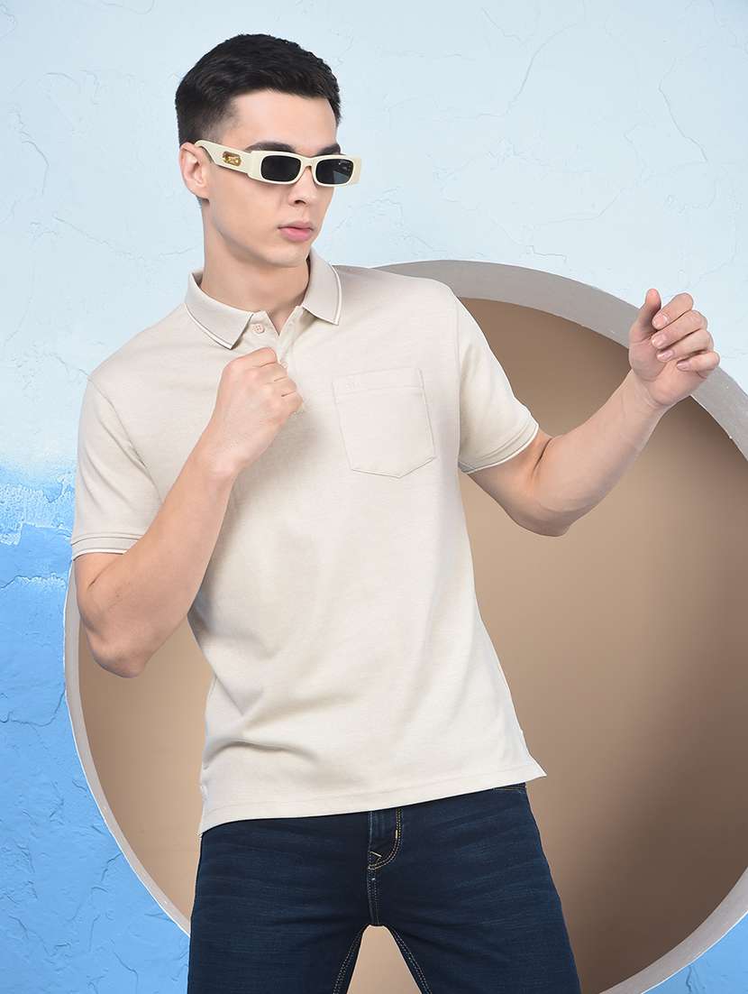 men solid short sleeve regular fit polo t-shirt