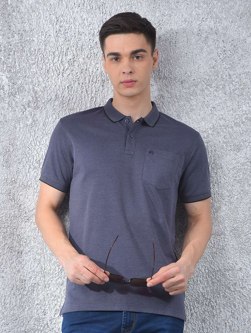 men solid short sleeve regular fit polo t-shirt