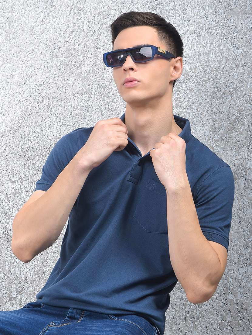 men solid short sleeve regular fit polo t-shirt