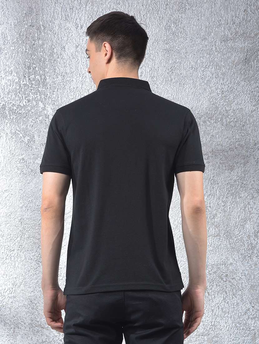 men solid short sleeve regular fit polo t-shirt - 22054086 -  Standard Image - 3