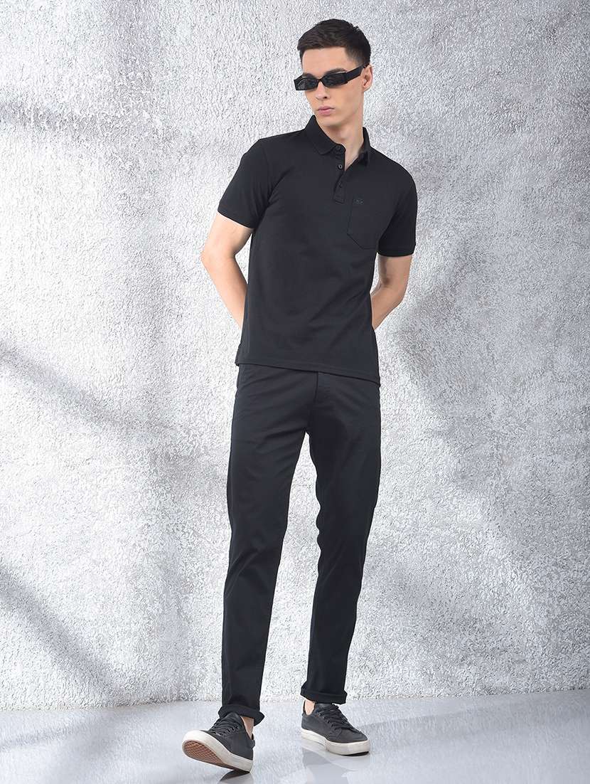 men solid short sleeve regular fit polo t-shirt - 22054086 -  Standard Image - 5