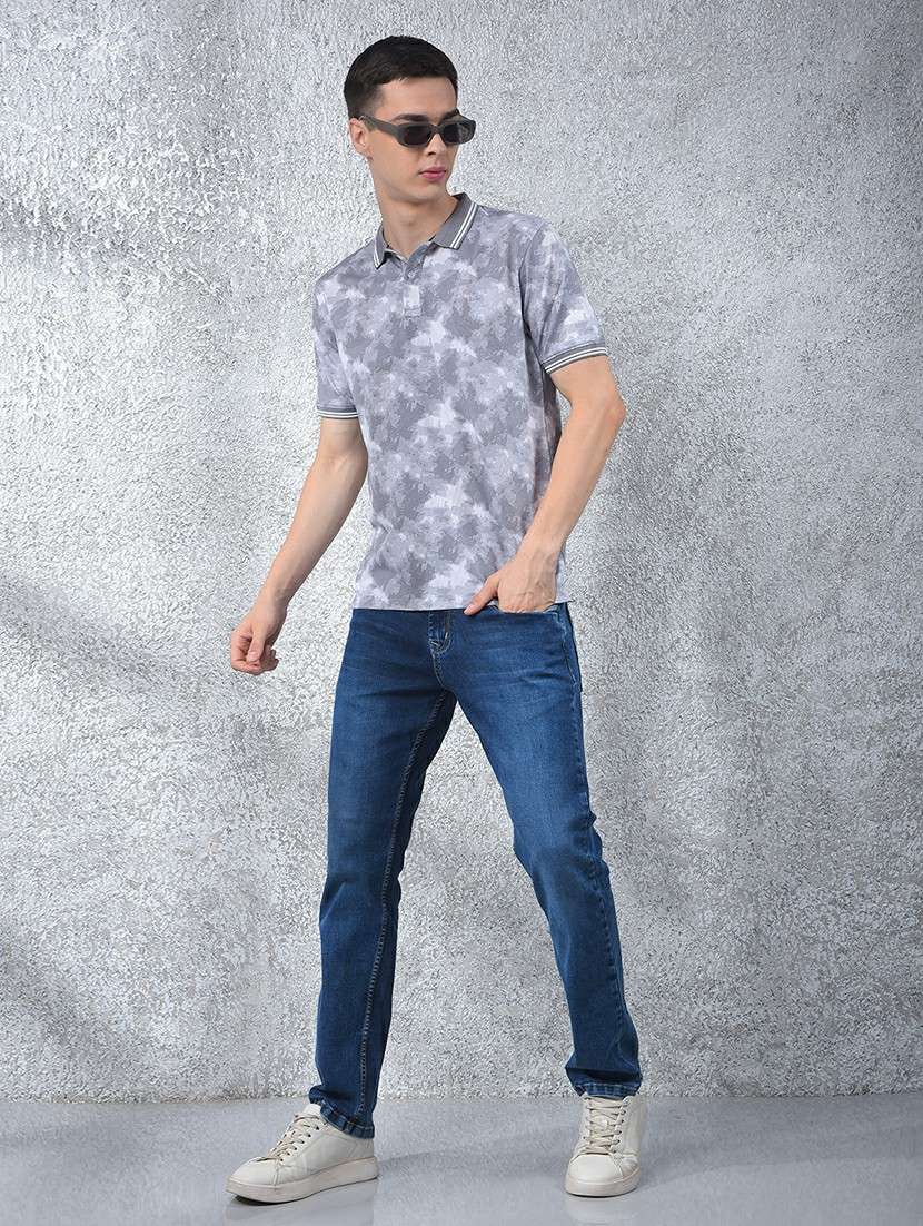 men printed short sleeve regular fit polo t-shirt - 22054094 -  Standard Image - 5