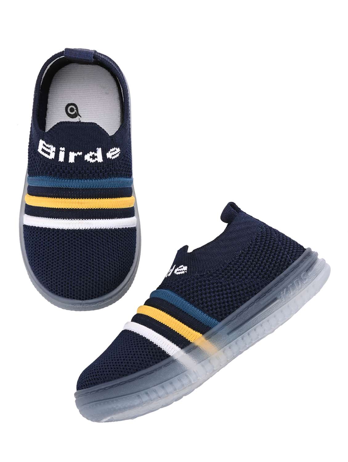 kids navy slip on sports shoe - 22054110 - Standard Image - 3