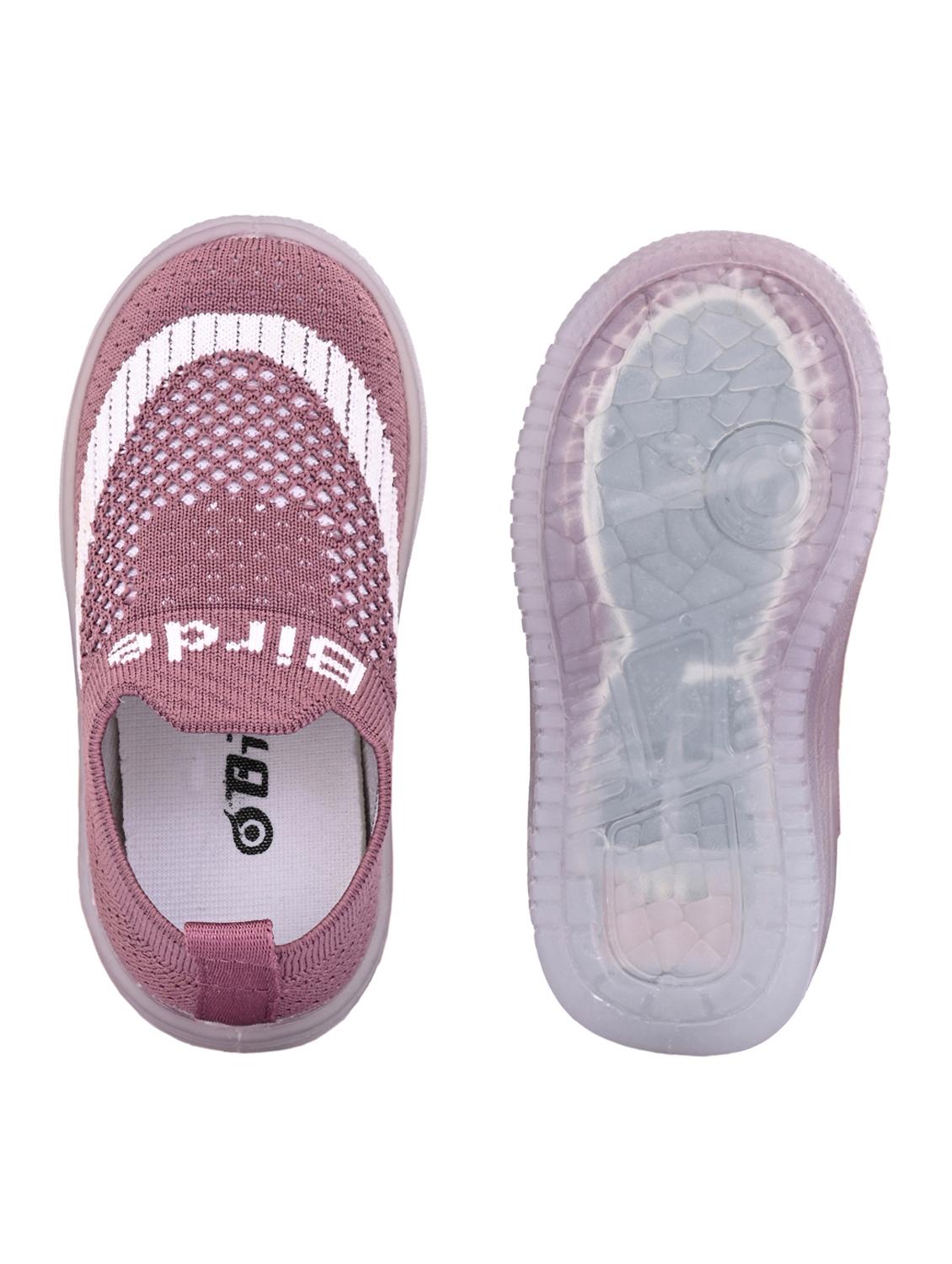 kids mauve slip on sports shoe - 22054111 - Standard Image - 3