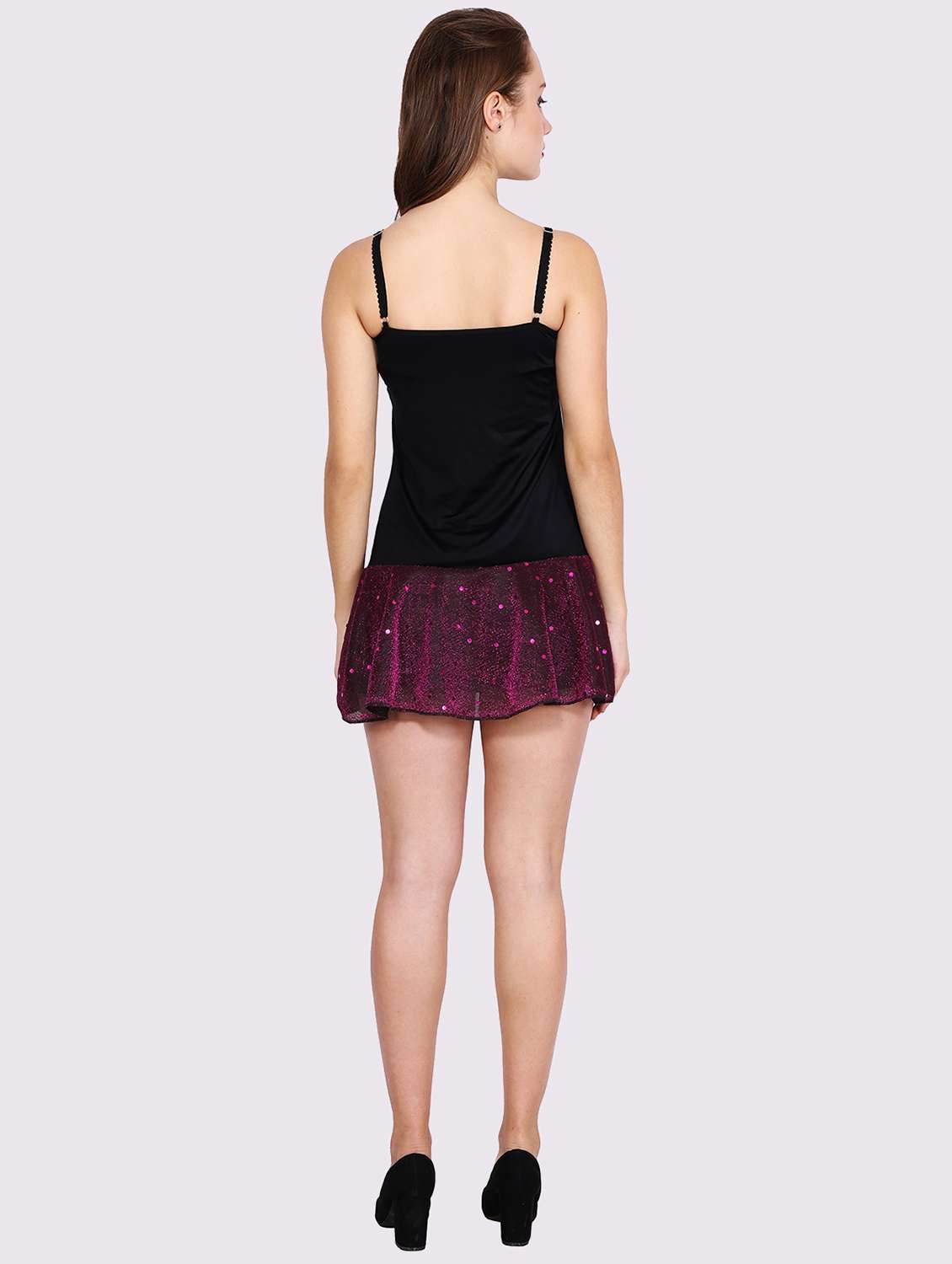 women embellished shoulder ballon dress - 22054146 - Standard Image - 3