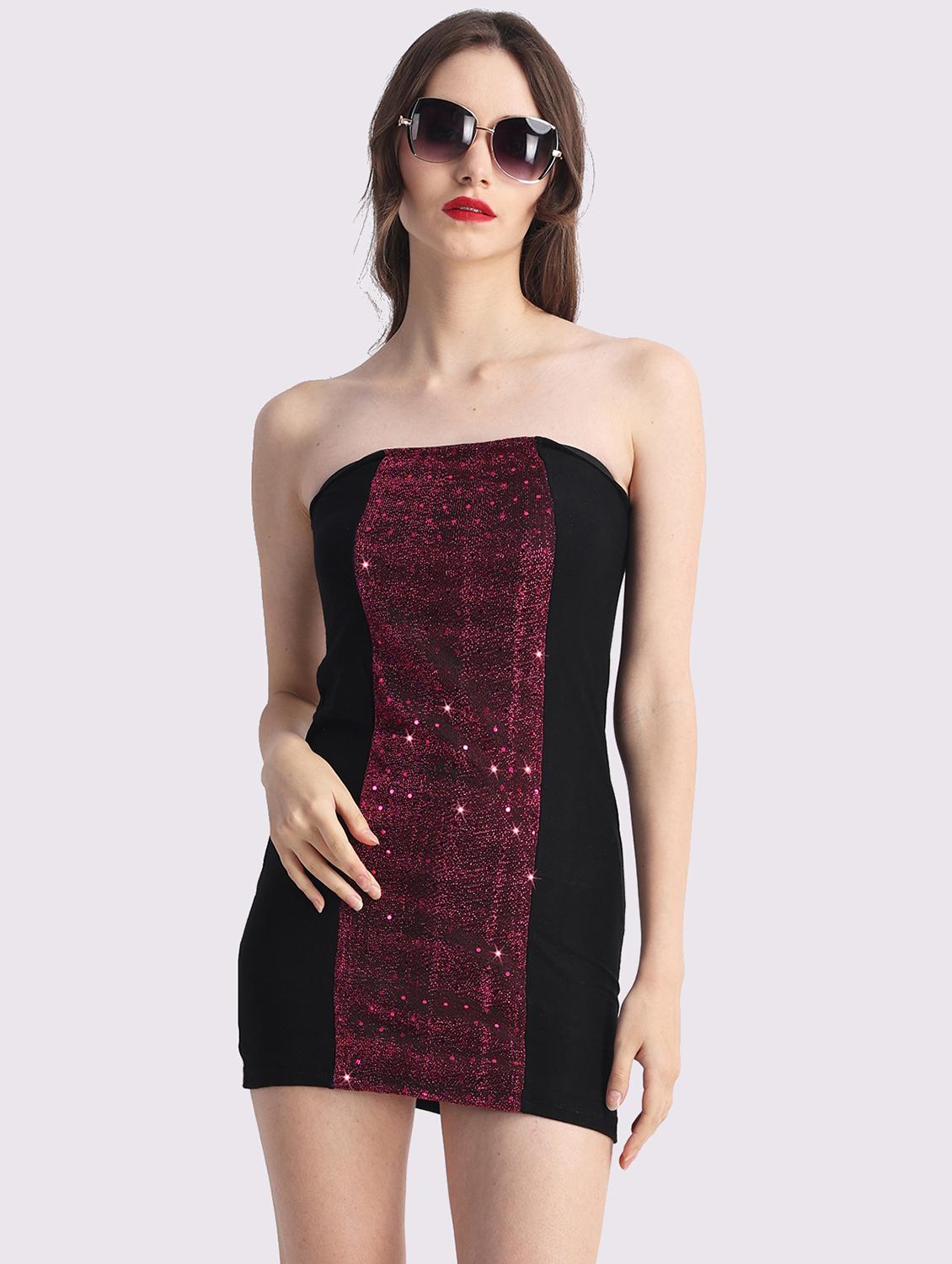 women embellished tube bodycon dress - 22054157 - Standard Image - 3
