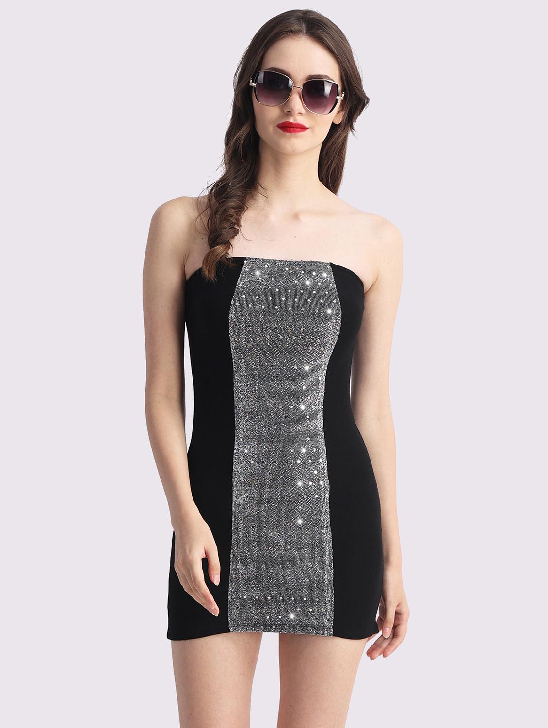 women embellished tube bodycon dress - 22054158 - Standard Image - 3