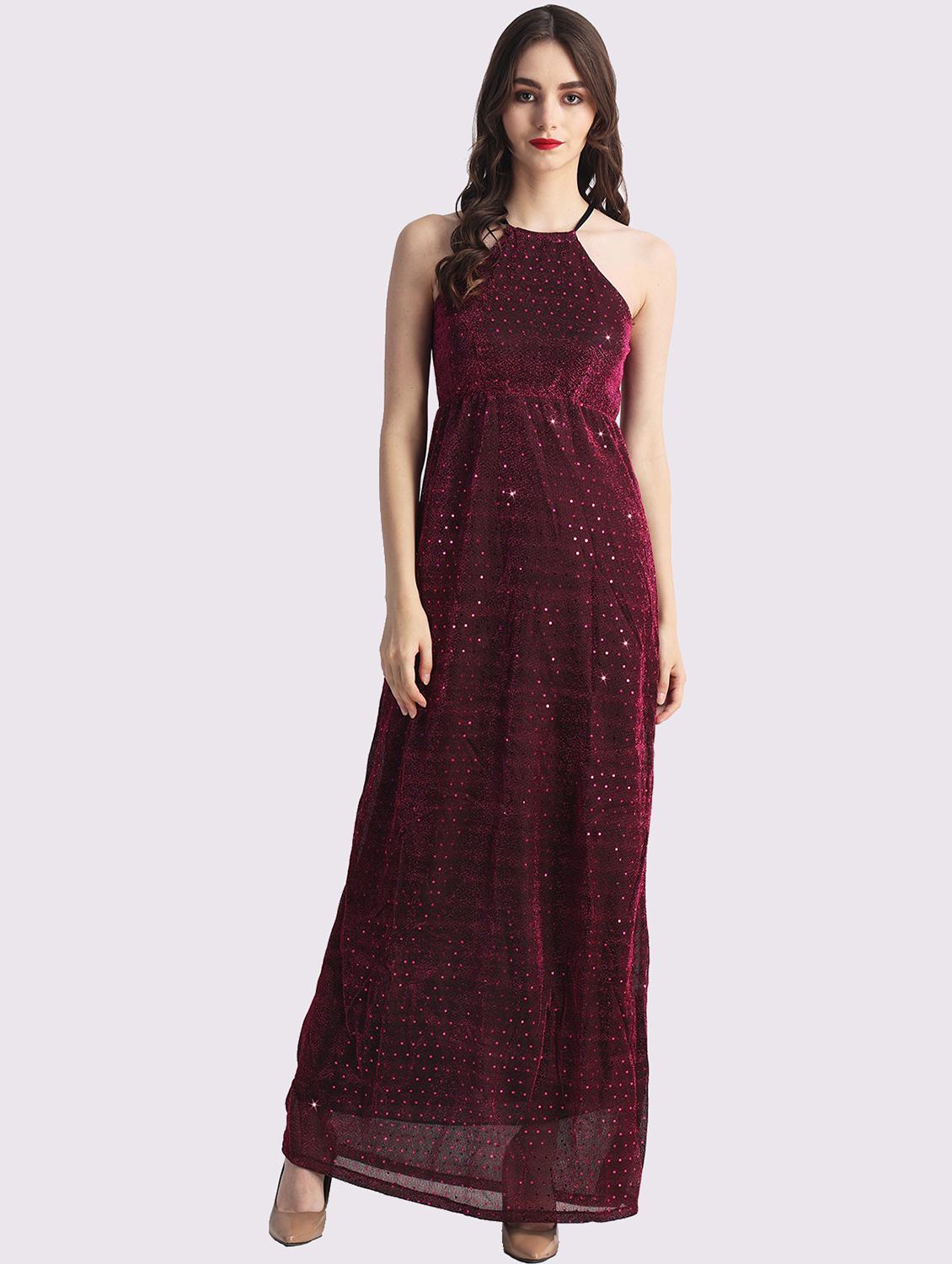 women sequined shoulder strap a-line dress - 22054173 - Zoom Image - 0