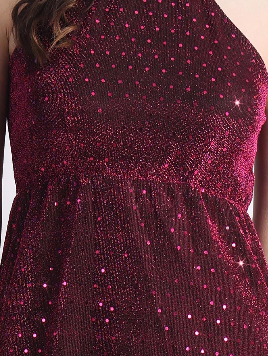 women sequined shoulder strap a-line dress - 22054173 - Standard Image - 3