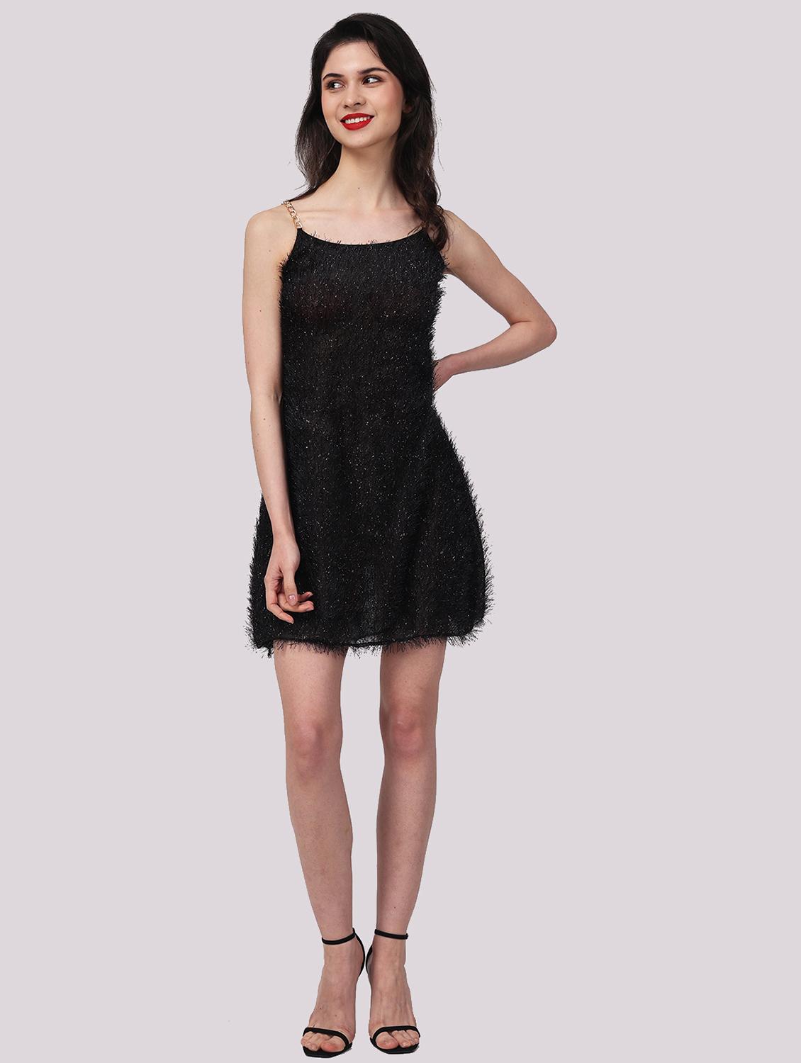 women self designed shoulder strap a-line dress - 22054188 - Zoom Image - 0
