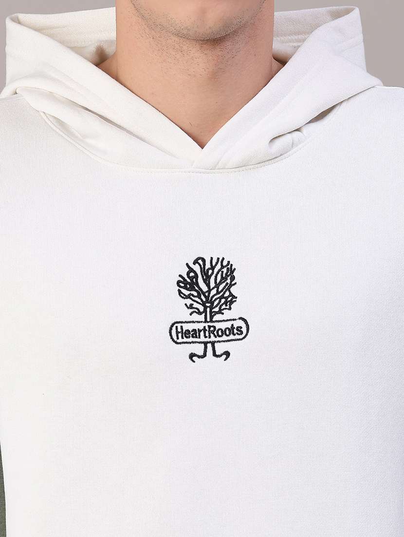 men printed long sleeve hooded sweatshirt - 22054221 -  Standard Image - 5