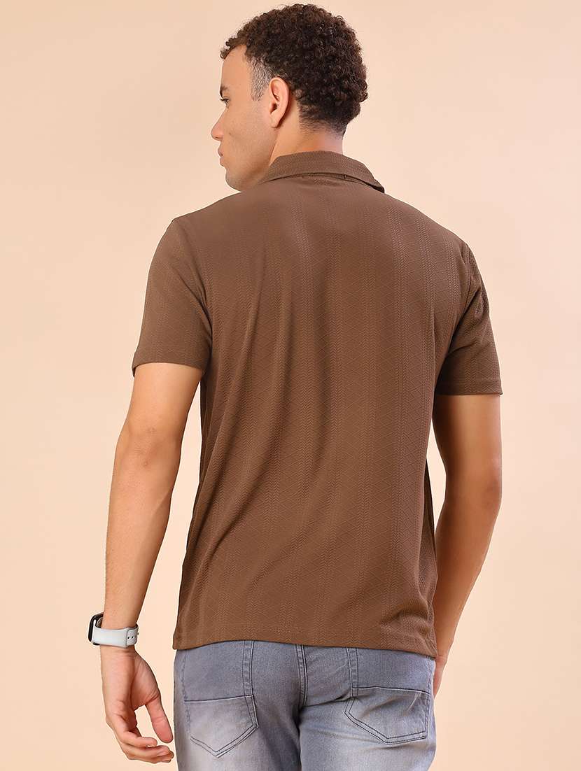men self design short sleeve regular fit casual shirt - 22054381 -  Standard Image - 3