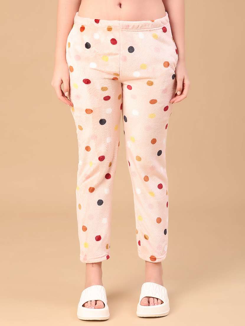 printed polyester pajamas lounge wear