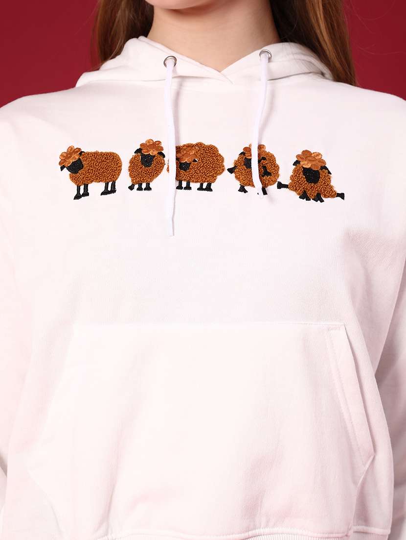 women printed long sleeve sweatshirt - 22054473 -  Standard Image - 5