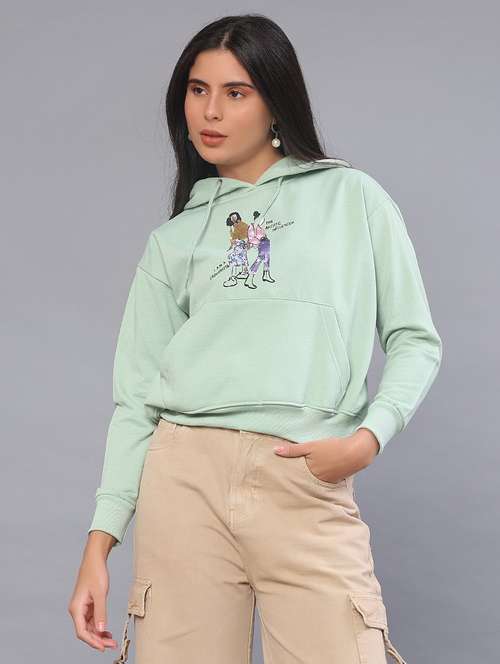 women printed long sleeve sweatshirt - 22054477 -  Standard Image - 0