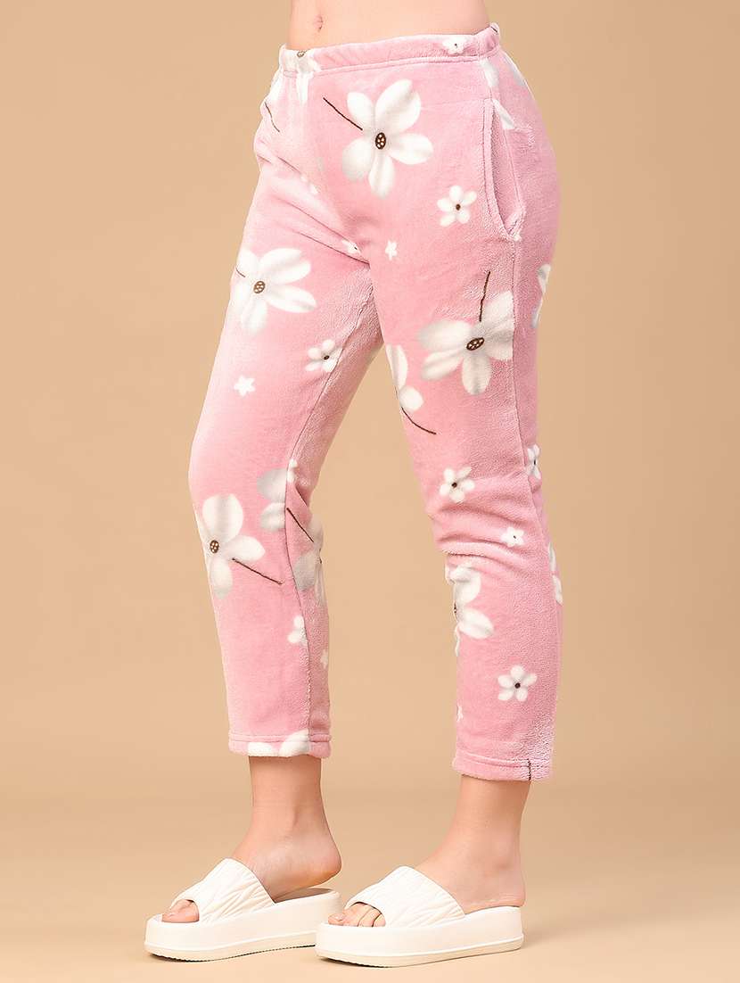 Women Floral Print Mid Rise Pajama - 22054493 -  Standard Image - 3