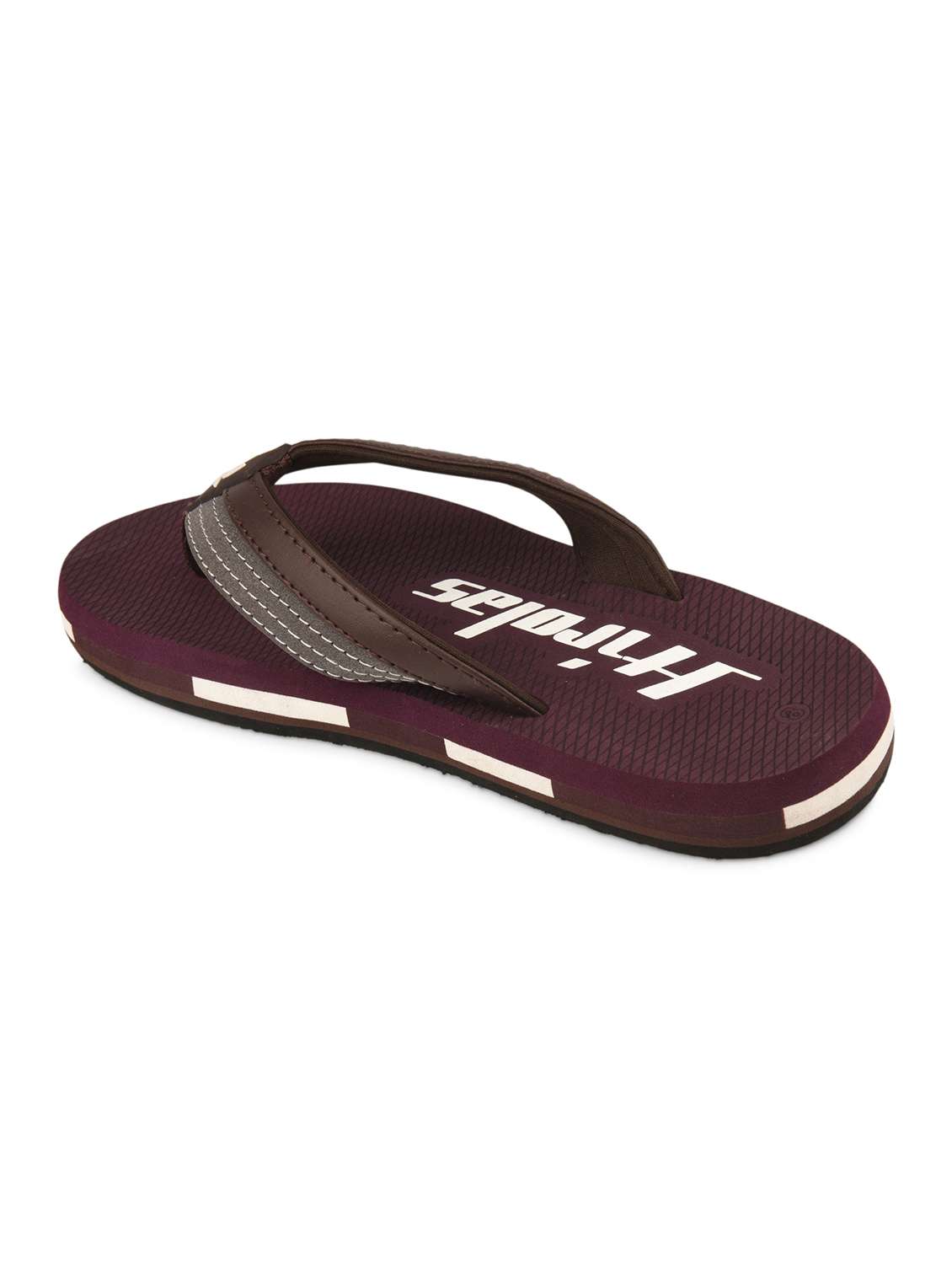 men brown toe separator flip flop - 22054980 -  Standard Image - 3