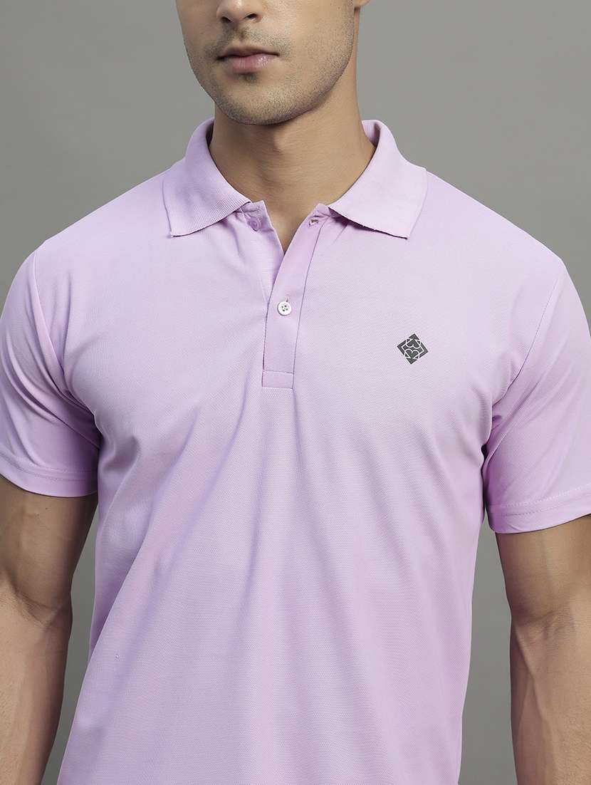 men solid short sleeve regular fit polo t-shirt - 22054985 -  Standard Image - 3