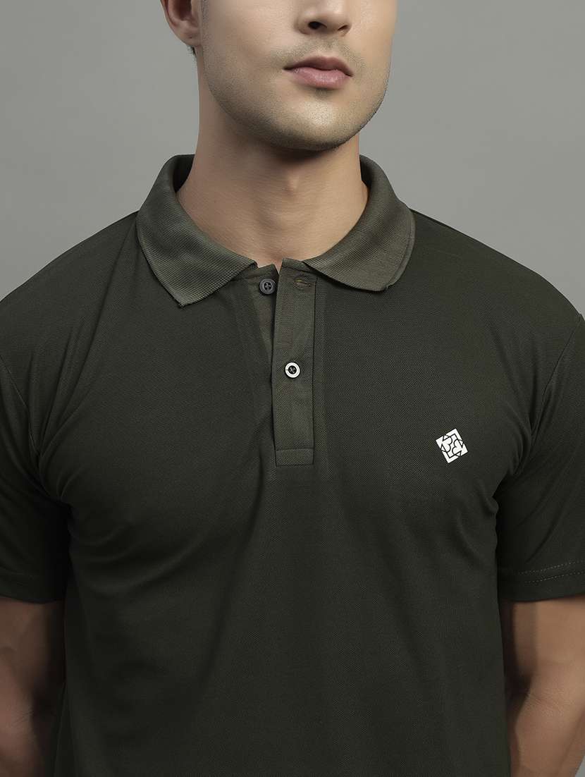 men solid short sleeve regular fit polo t-shirt - 22054987 -  Standard Image - 3