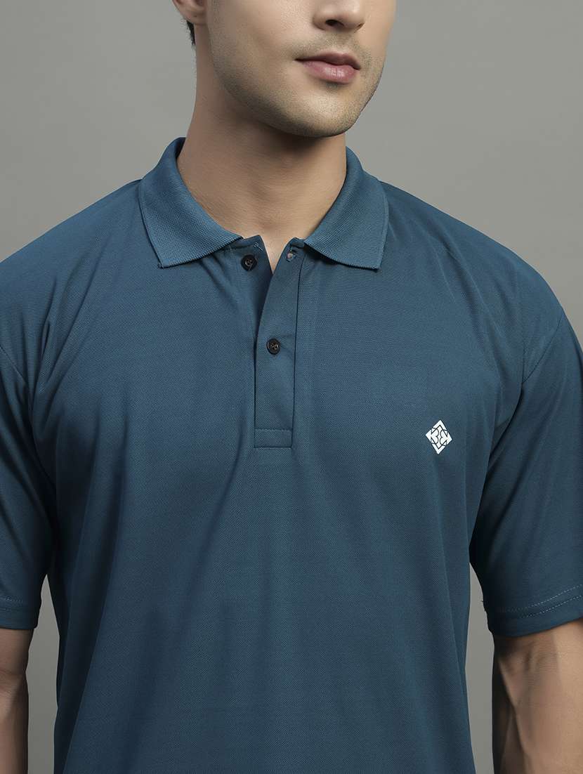 men solid short sleeve regular fit polo t-shirt - 22054988 -  Standard Image - 3