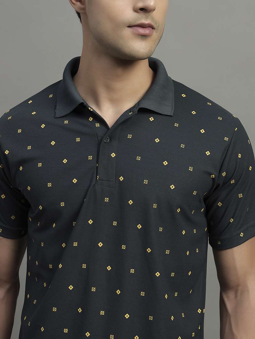 green cotton blend all over print tshirt - 22054997 -  Standard Image - 3