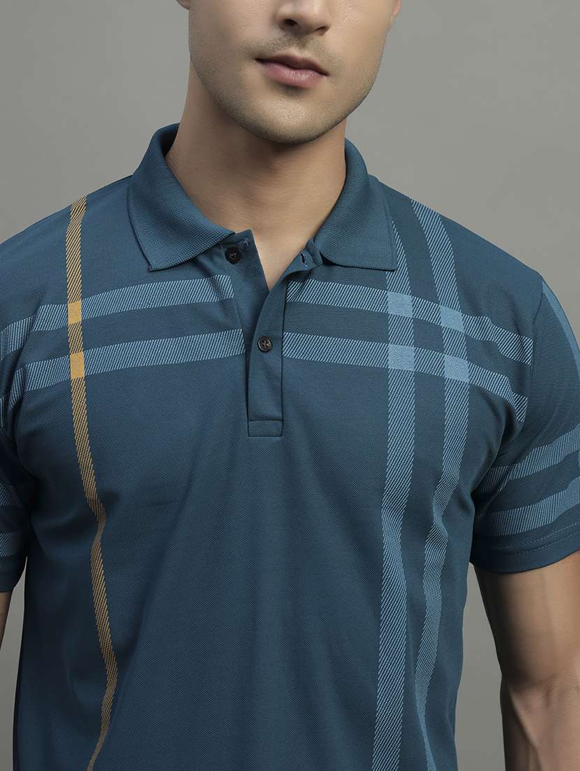 men printed short sleeve regular fit polo t-shirt - 22055005 -  Standard Image - 3
