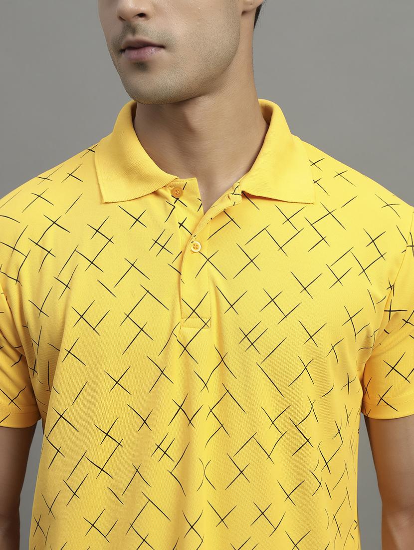men printed short sleeve regular fit polo t-shirt - 22055010 - Standard Image - 3