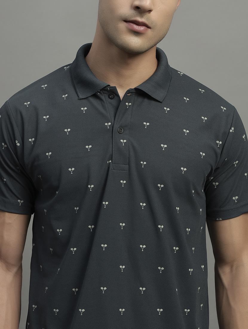 green cotton blend all over print tshirt - 22055013 - Standard Image - 3