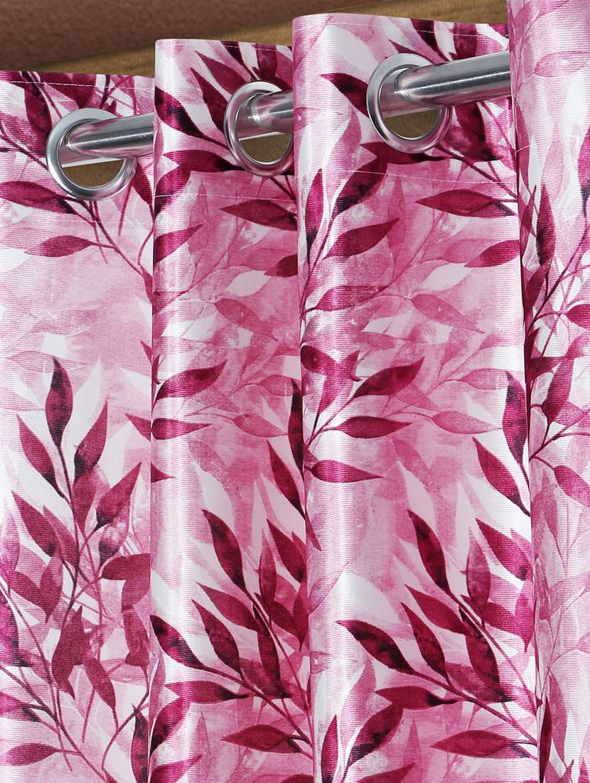 pack of 2 floral printed 7 feet door curtains - 22055018 - Standard Image - 5