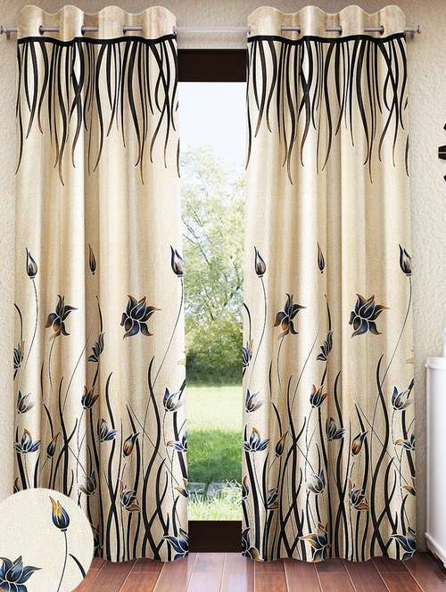 pack of 2 printed 7 feet door curtains - 22055024 -  Standard Image - 0