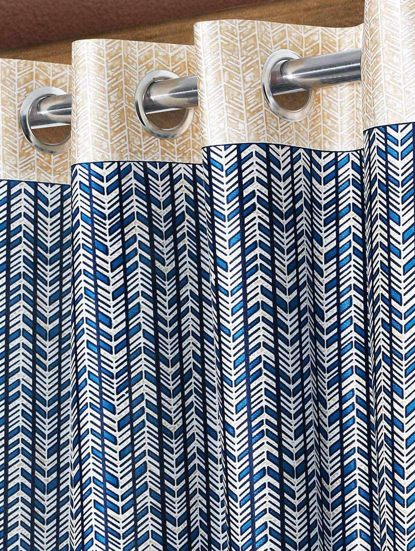 pack of 2 printed 7 feet door curtains - 22055029 -  Standard Image - 3