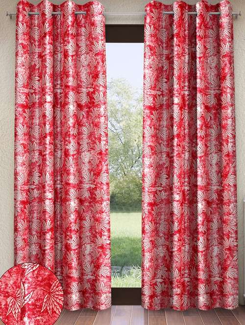pack of 2 printed 7 feet door curtains - 22055030 -  Standard Image - 0