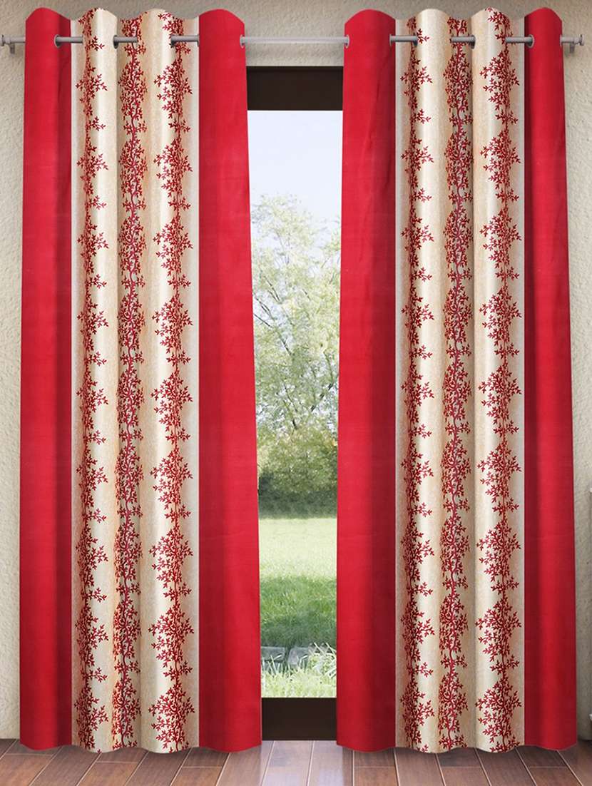pack of 2 printed 7 feet door curtains - 22055034 -  Zoom Image - 0