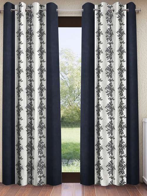 pack of 2 printed 7 feet door curtains - 22055037 -  Standard Image - 0