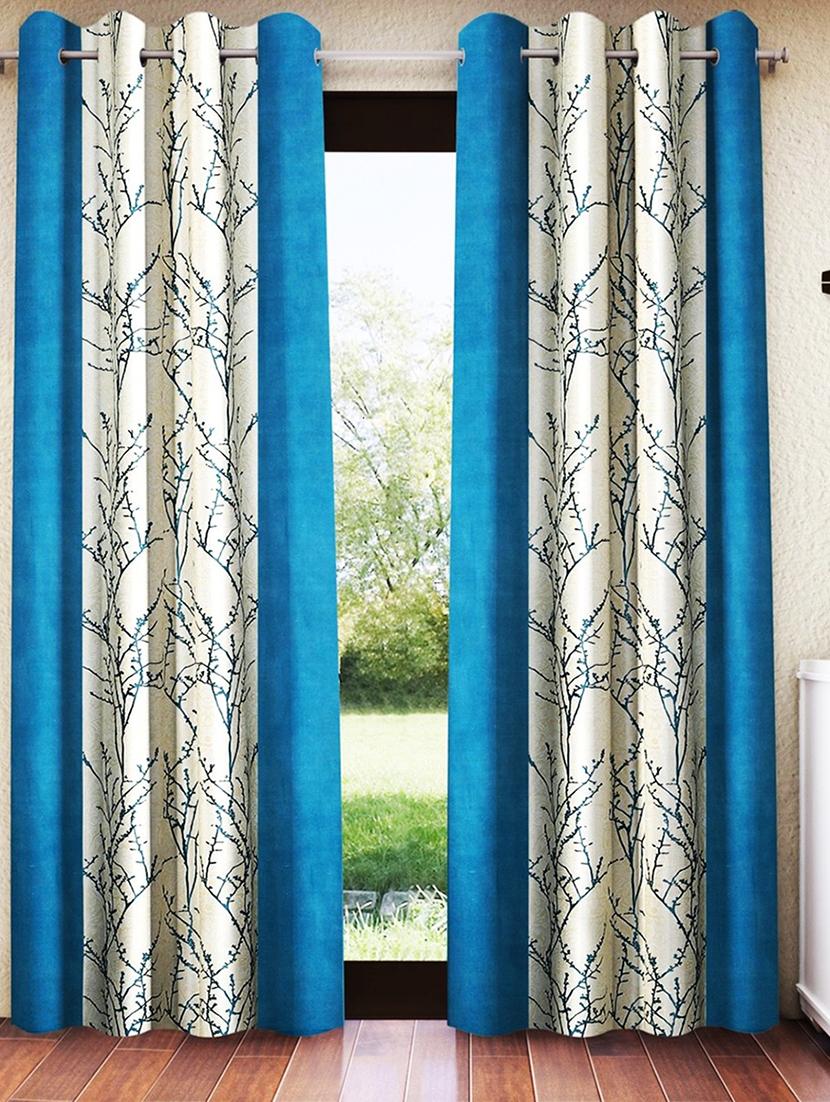 pack of 2 printed 7 feet door curtains - 22055042 - Zoom Image - 0