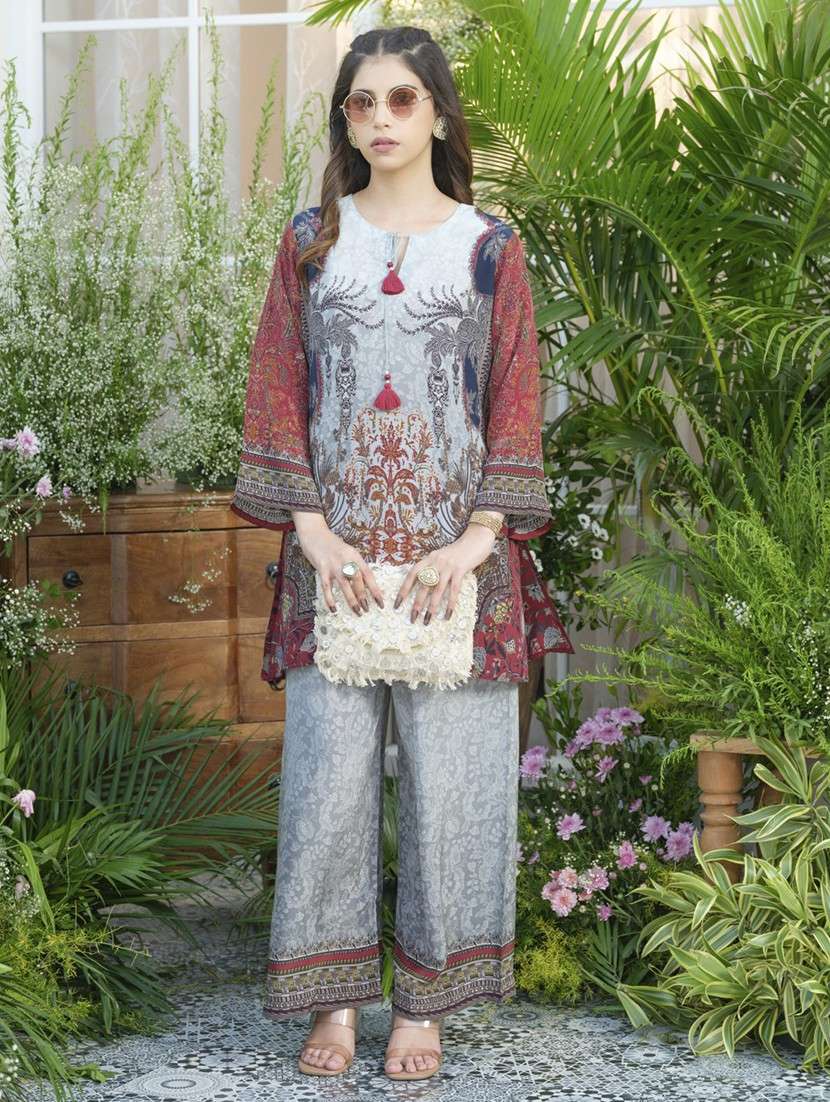 women long sleeve regular fit ethnic co-ord set - 22055045 - Zoom Image - 0