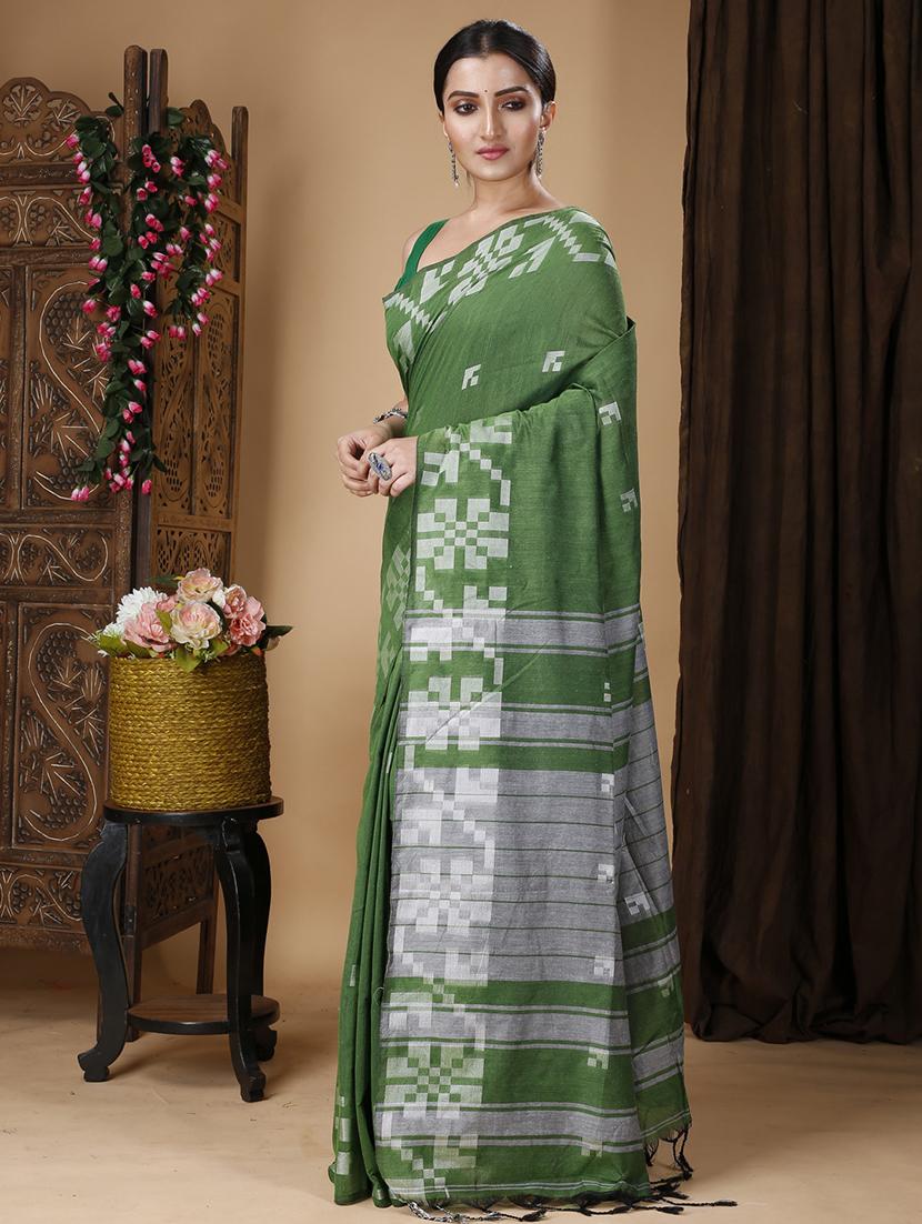 women self design handloom saree - 22055301 - Standard Image - 3