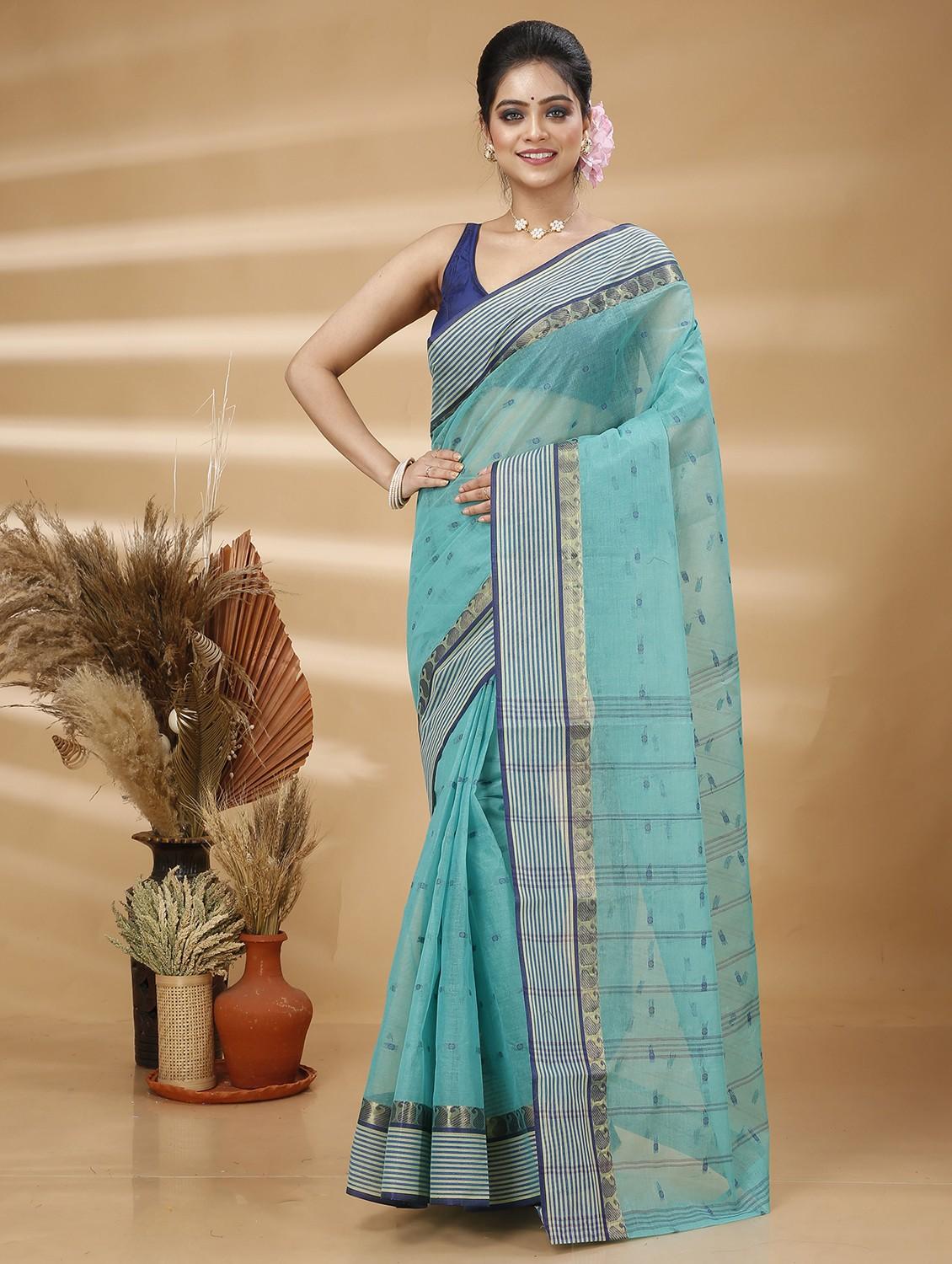 women self design handloom saree - 22055515 - Zoom Image - 0