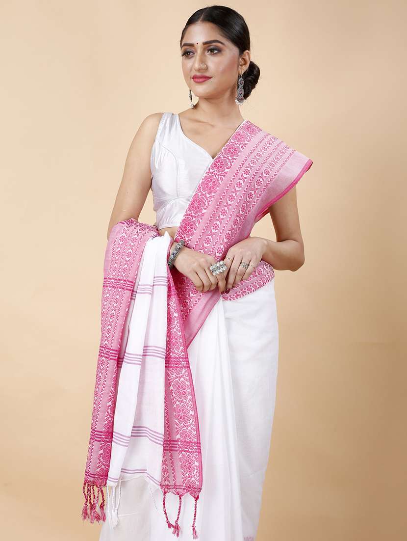 multi colored cotton handloom saree - 22055577 - Standard Image - 3