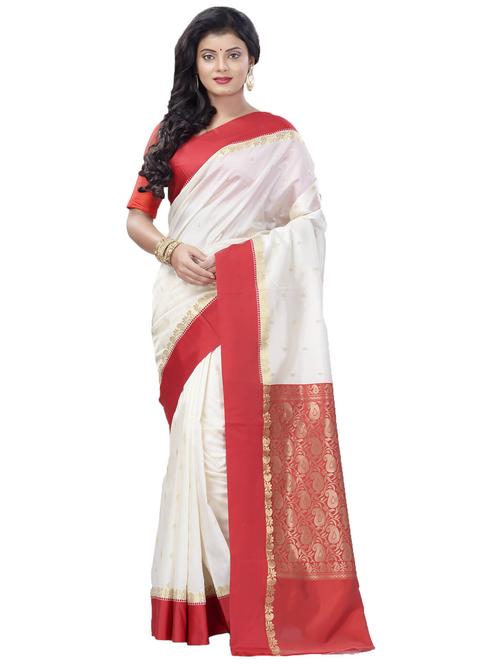 women self design bordered saree with blouse - 22055618 - Standard Image - 0