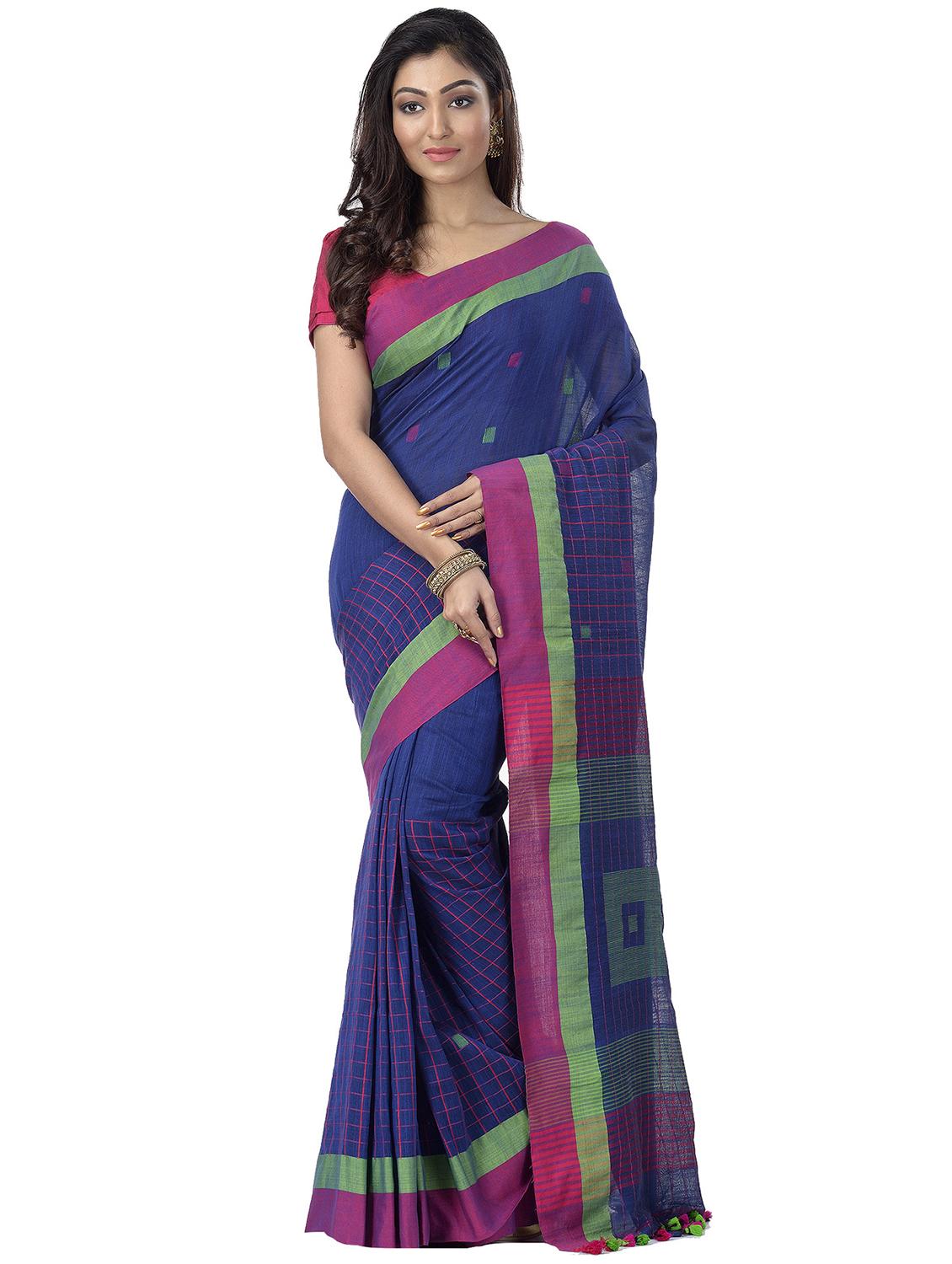 women self design handloom saree - 22055654 - Zoom Image - 0