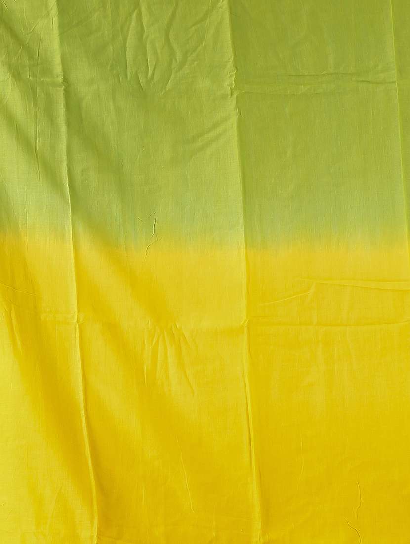 yellow cotton handloom saree - 22055839 - Standard Image - 5