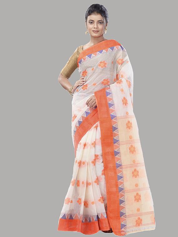 women self design handloom saree - 22055891 - Zoom Image - 0