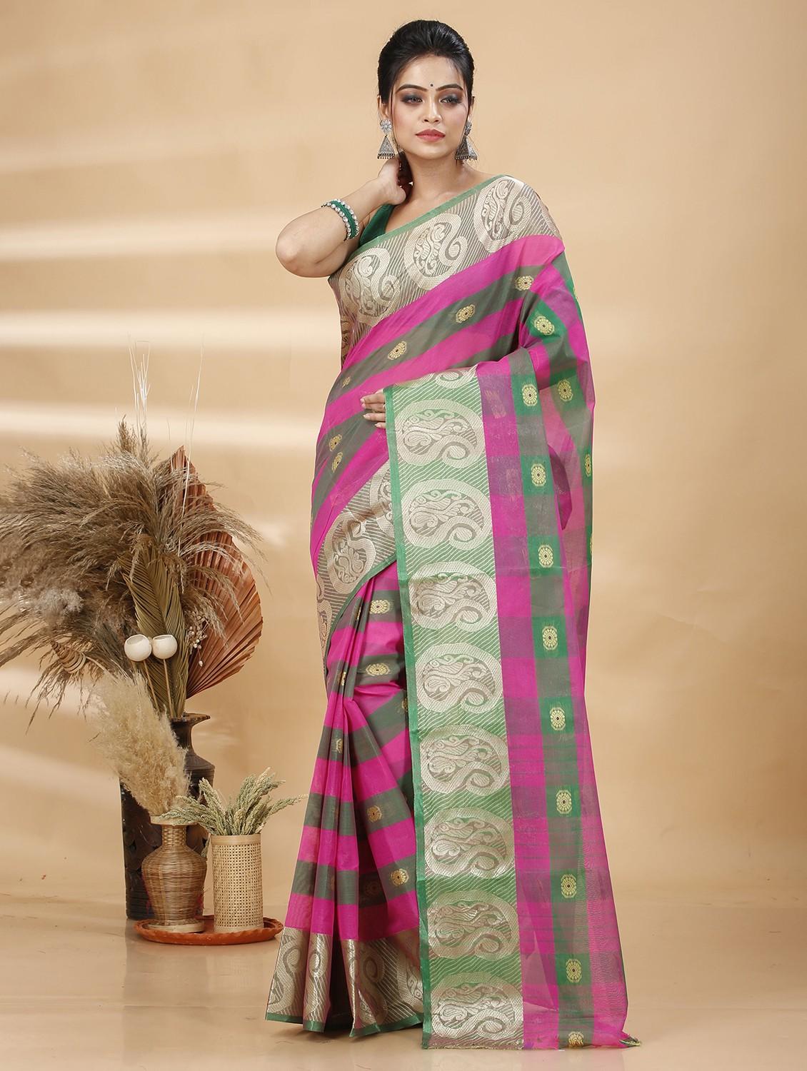 women self design handloom saree - 22055925 - Zoom Image - 0