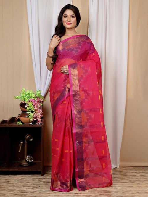 women self design handloom saree - 22055970 - Standard Image - 0