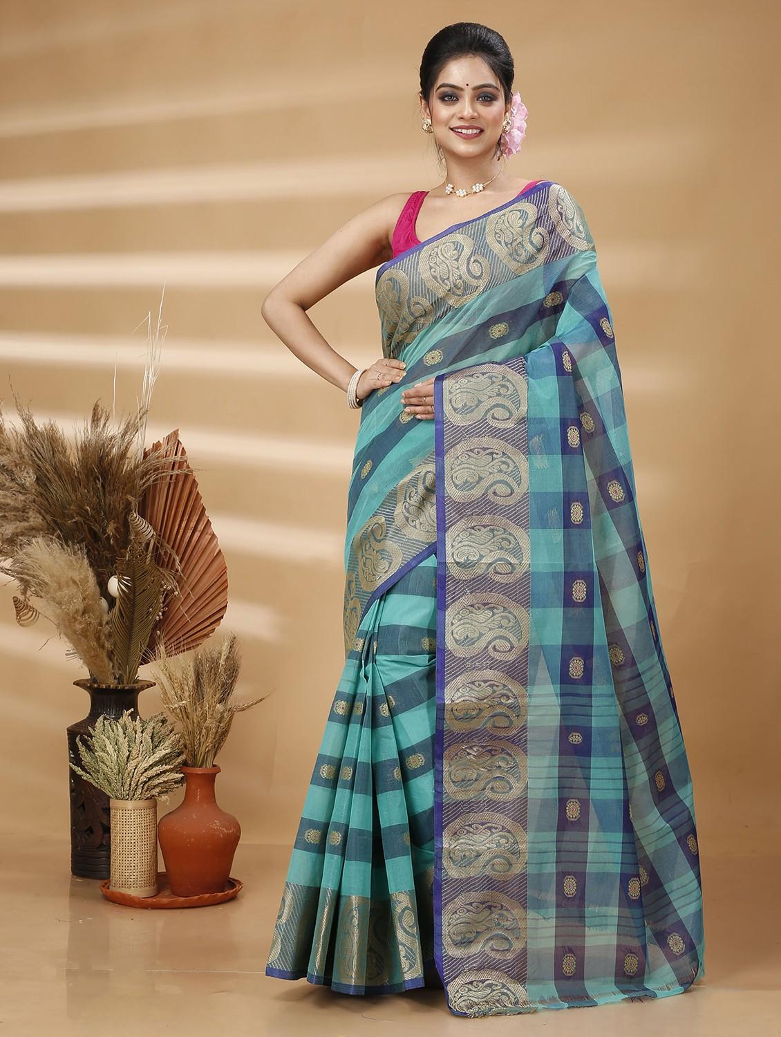 women self design handloom saree - 22055973 - Zoom Image - 0